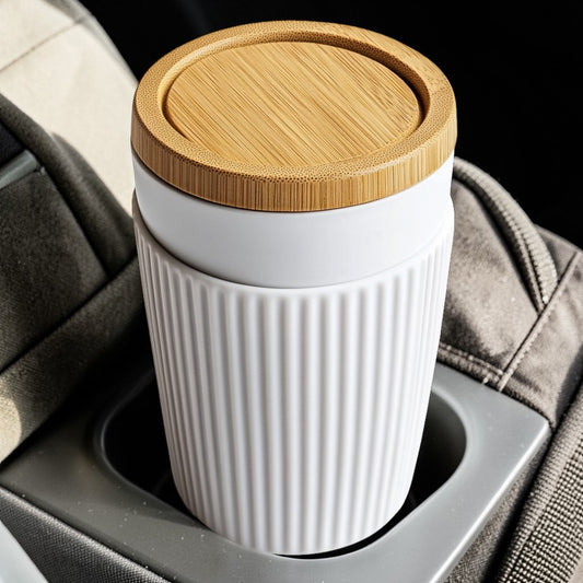 Kvozx Reinforced Travel Ceramic Cup